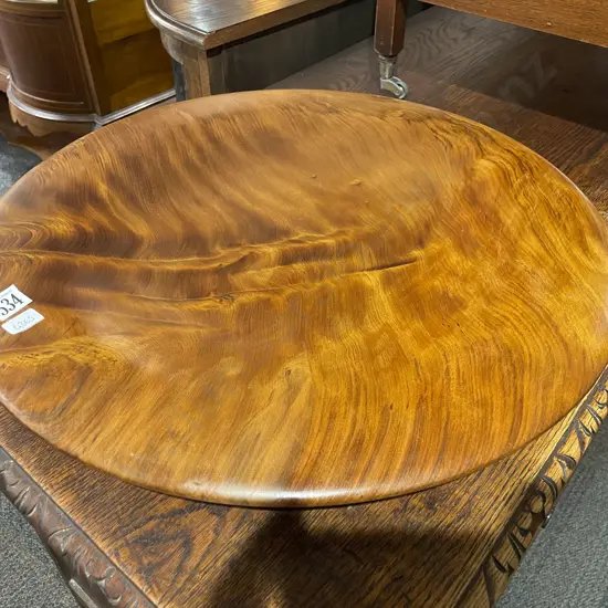 NZ Swamp Kauri Turned Shallow Bowl