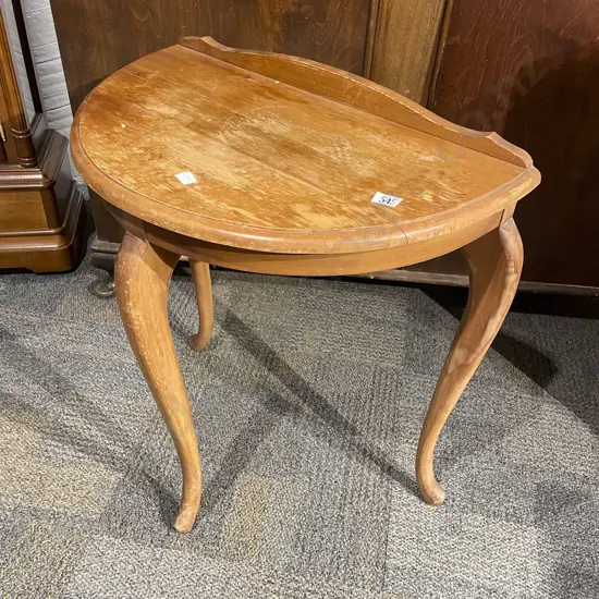 Small D-Shaped Hall Table