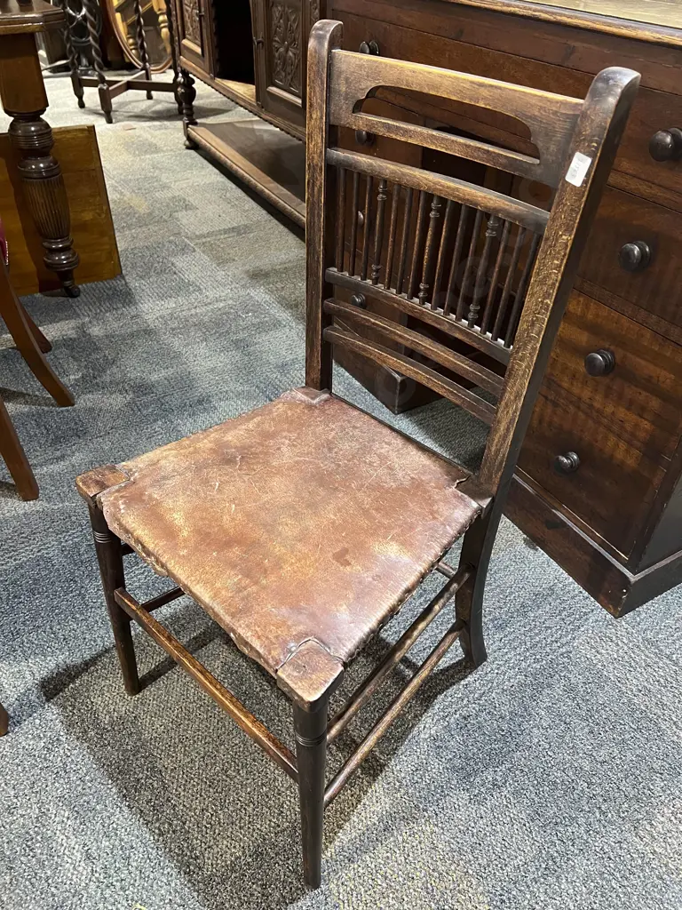 Arts & Crafts Beech Single Chair Image 1++