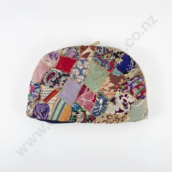 Early C20th Crazy Patchwork Tea Cosy