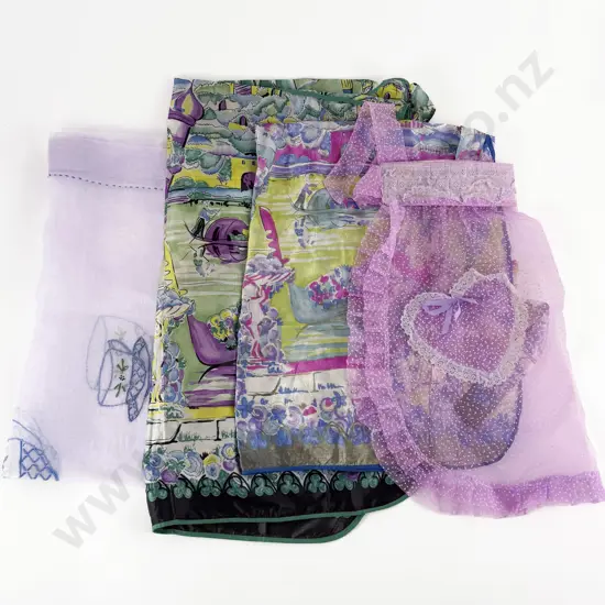 Three Aprons & Organza Food Cover