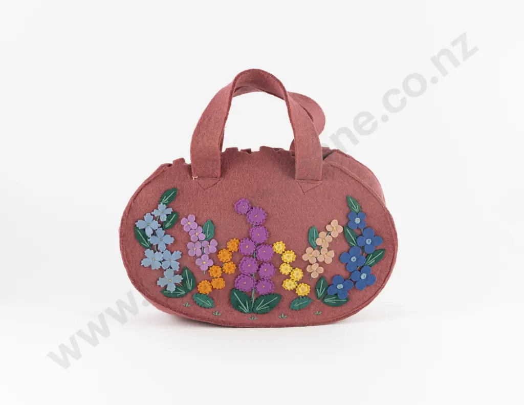 1930's Felt Work Bag Image 1++