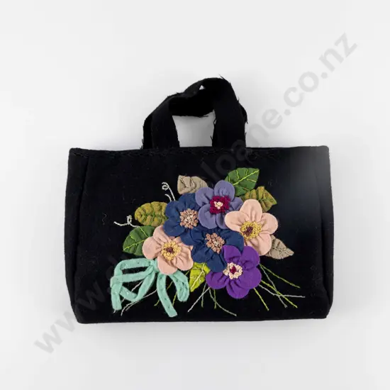 Flowery Felt Bag