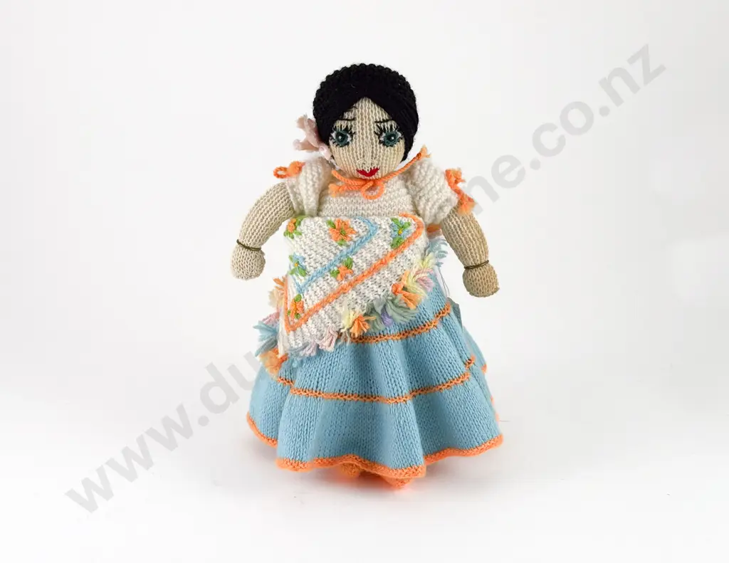 Mid C20th Knitted Spanish Dancer Doll Image 1++