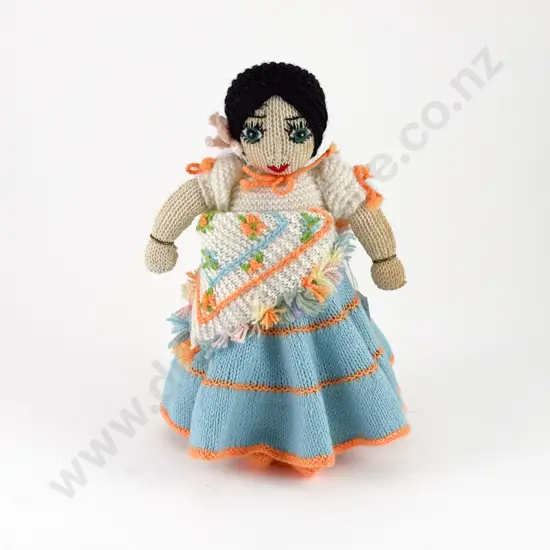 Mid C20th Knitted Spanish Dancer Doll