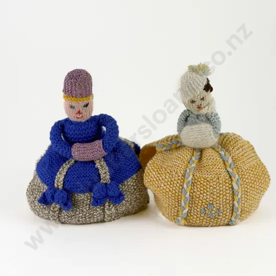 Two Knitted Tea Cosies