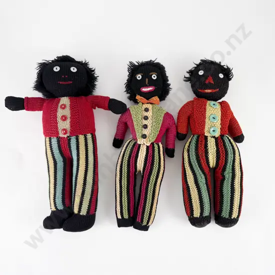 Three Vintage Knitted Toys