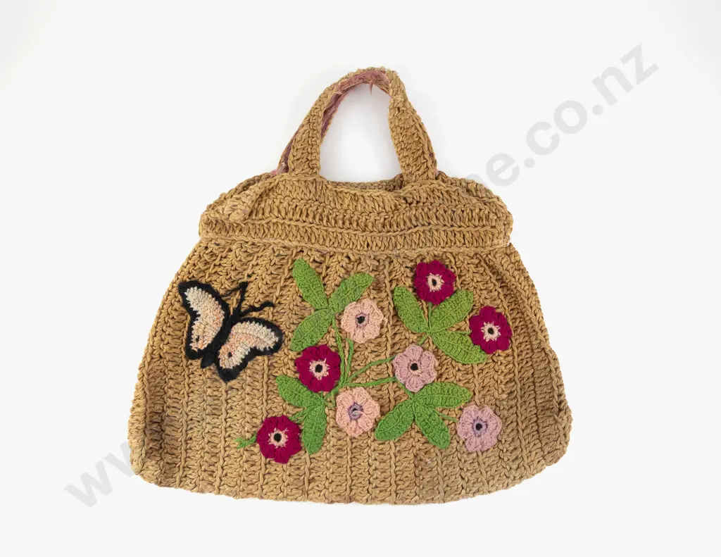 Crocheted String Work Bag Image 1++