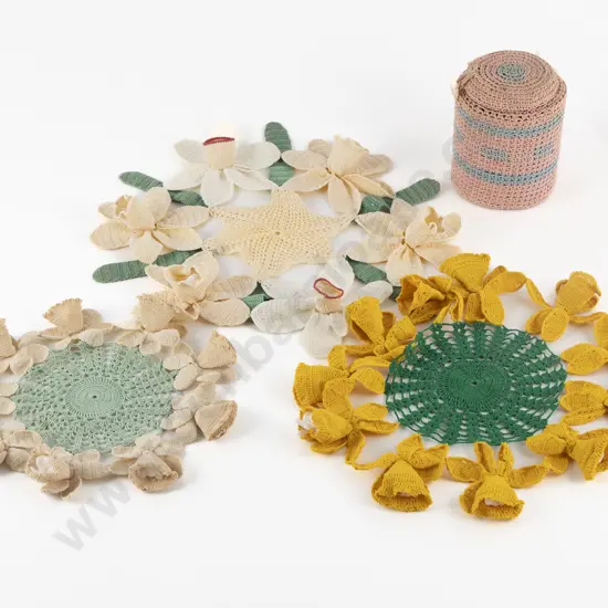 Three C1930's Daffodil Doilies