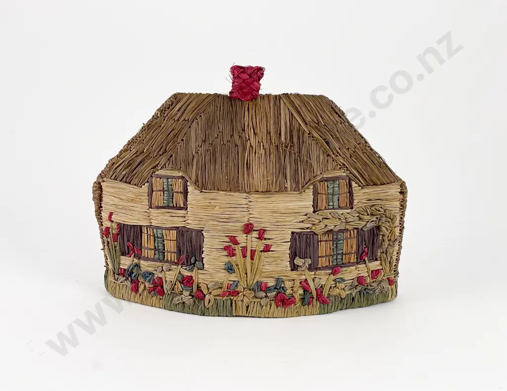Late Victorian Straw Thatched Cottage Tea Cosy Image 1++