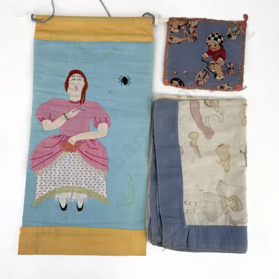 Vintage Nursery Tablecloth & Pot Holder