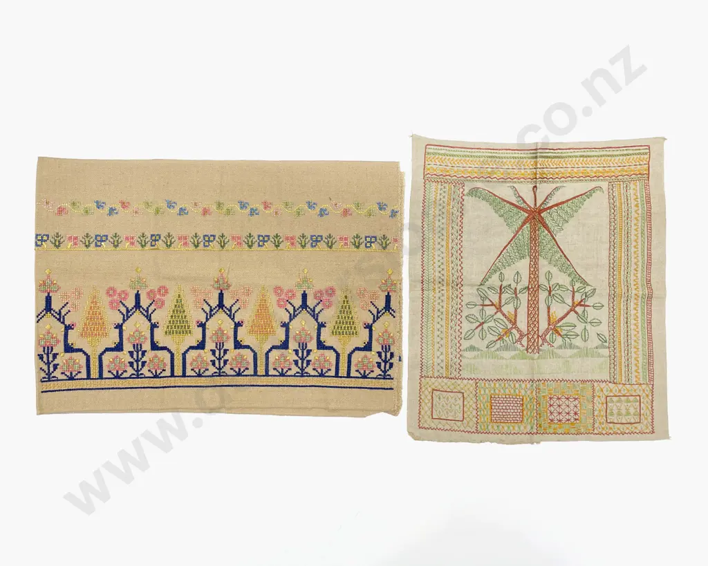 Embroidered Cushion Front & Sampler Image 1++