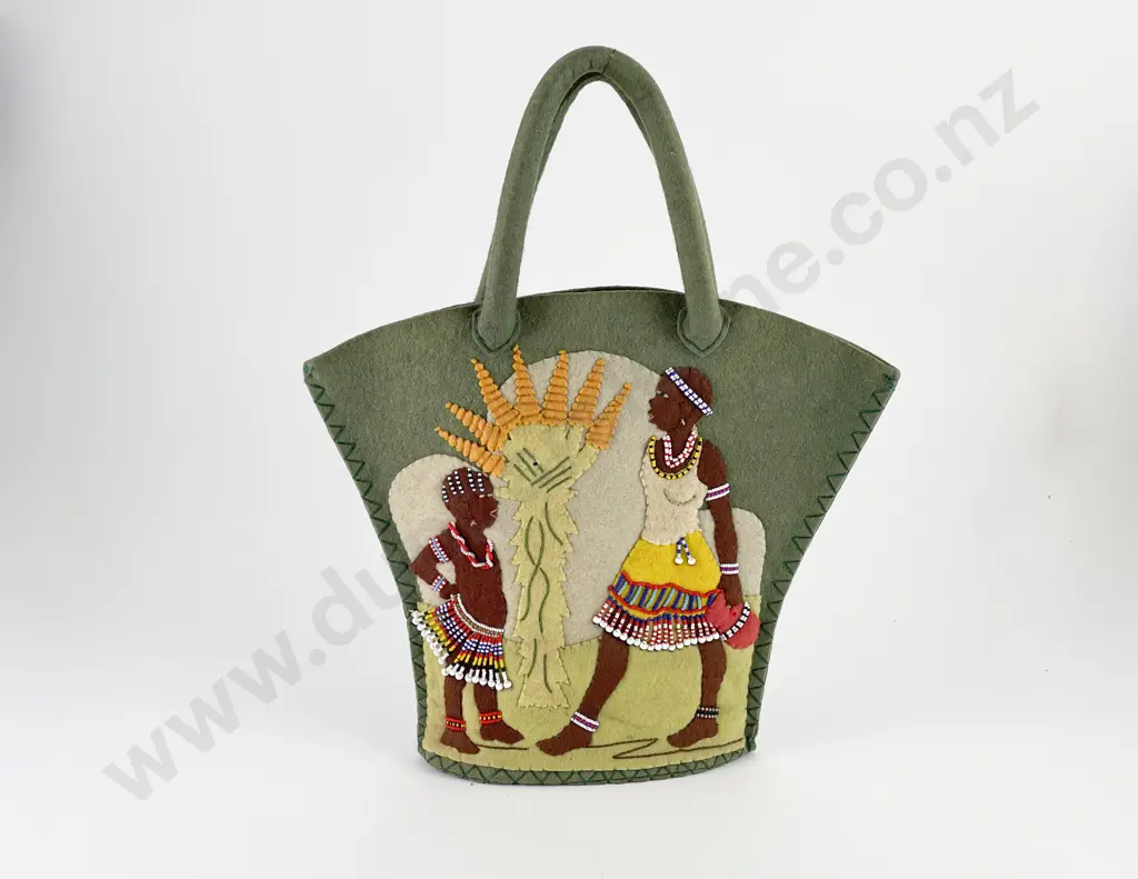 1930's Felt Work Bag Image 1++