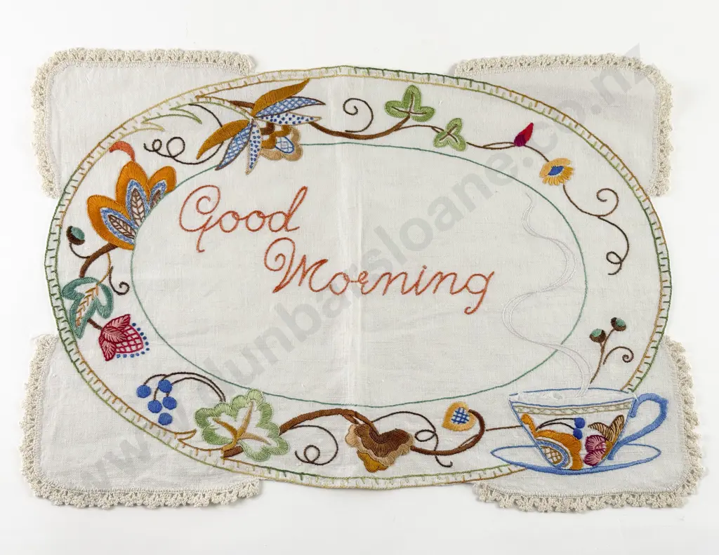 C1930's Tray Cloth Image 1++