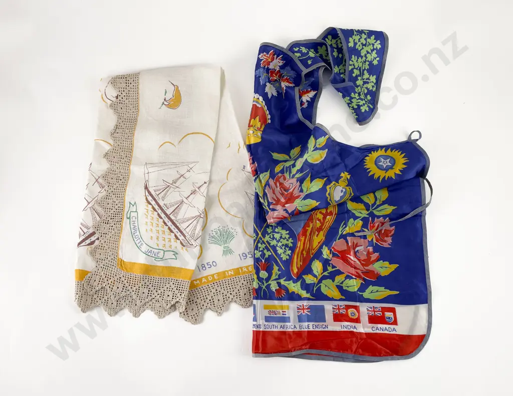 Commonwealth Apron & Canterbury Centennial Linen Tea Towel Image 1++