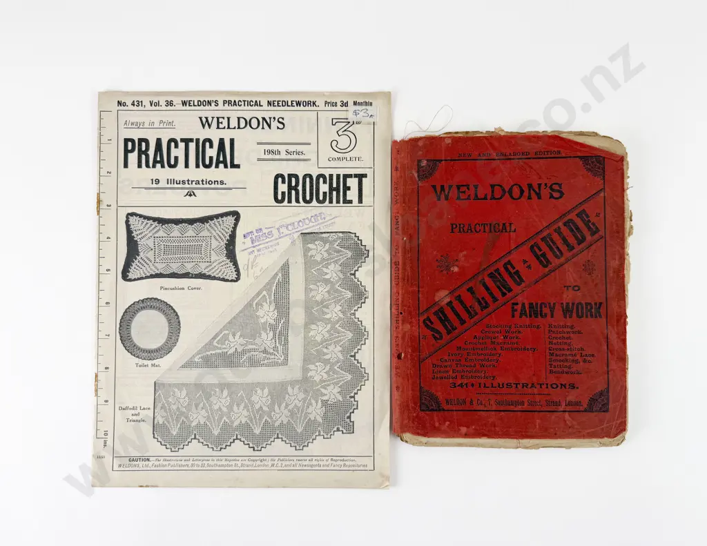 Weldon's Practical Shilling Guide to Fancy Work & Weldon's Practical Crochet Image 1++