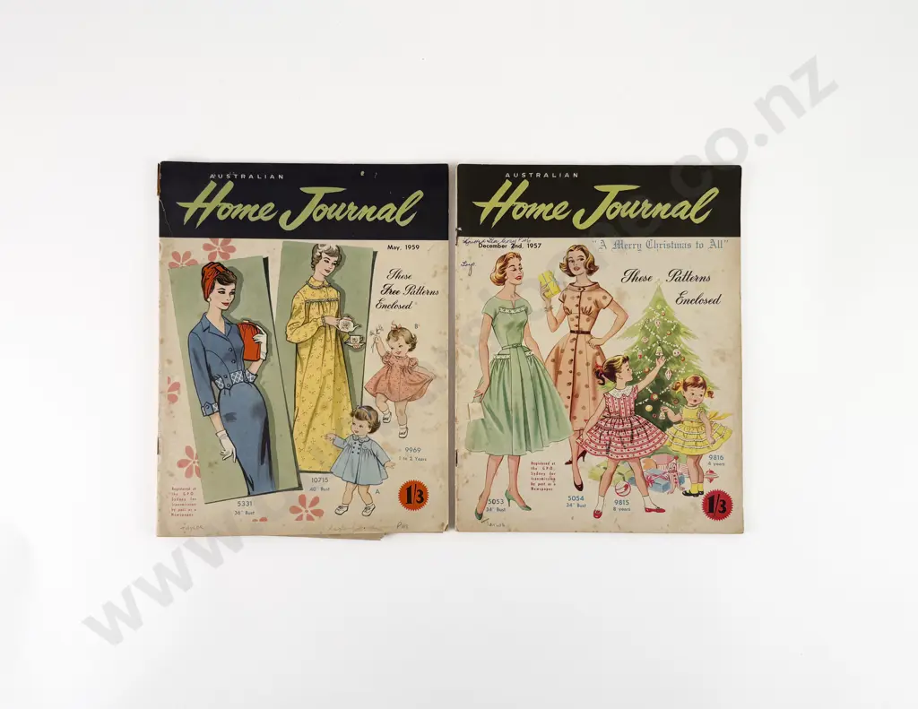 Australian Home Journal December 1957 & May 1959 Image 1++