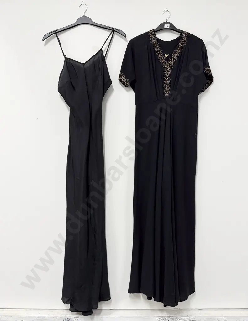 Late C1940's Full Length Ball Dress & Slip (a/f) Image 1++