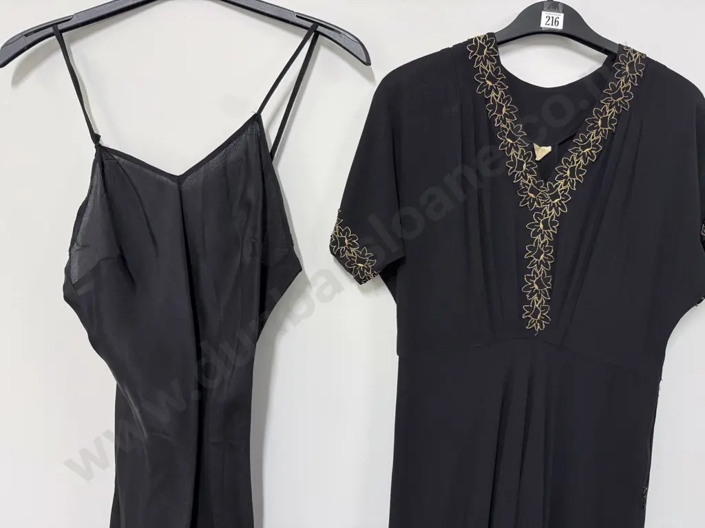 Late C1940's Full Length Ball Dress & Slip (a/f) Image 1++