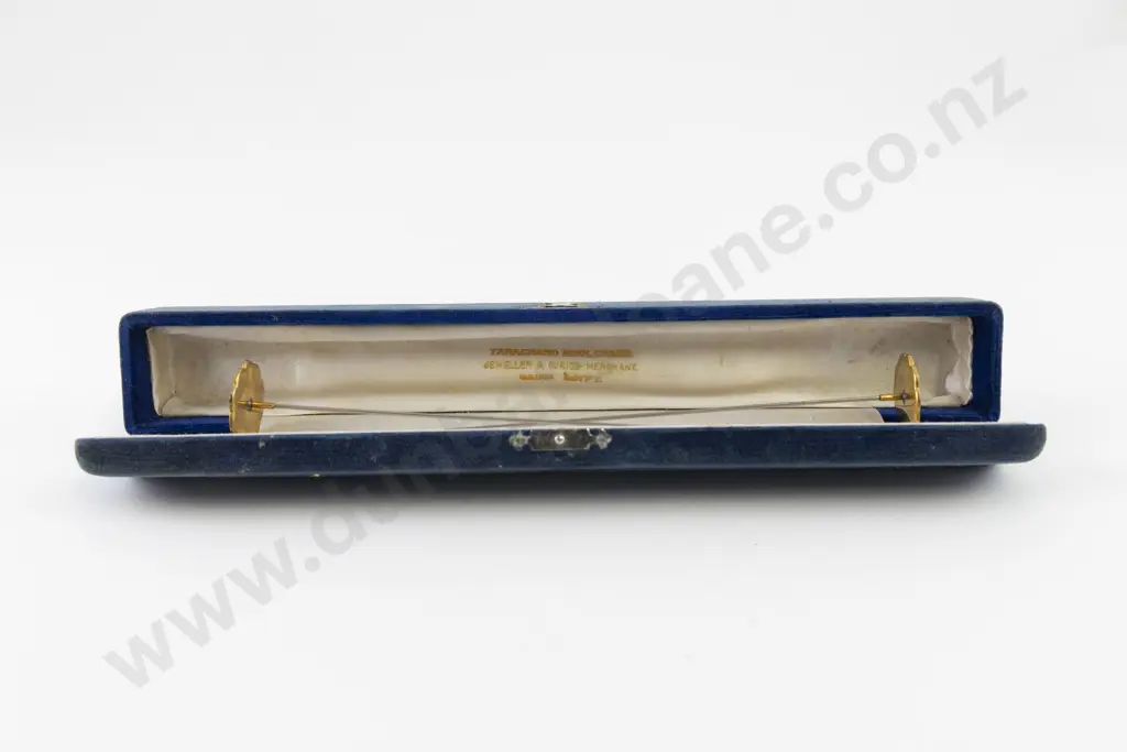 Tarachand Moolchard of Cairo Egypt Cased Pair Damascene Hat Pins Image 1++