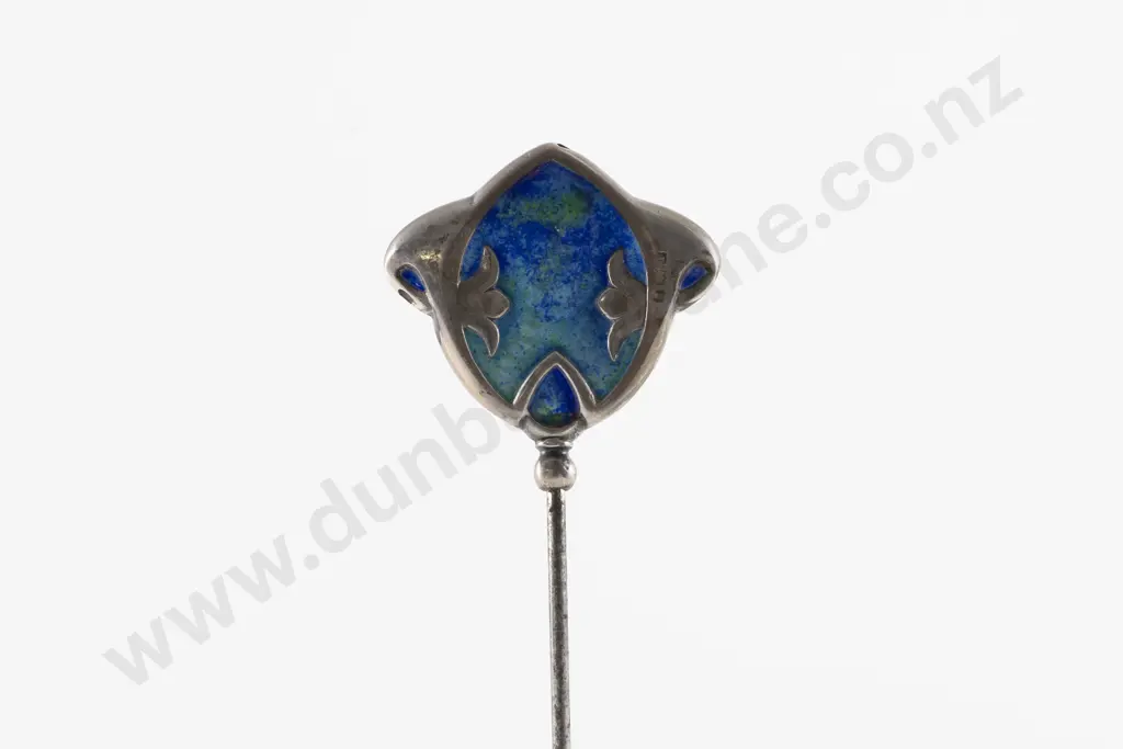 Edwardian S/S and Blue/Green Hat Pin Image 1++