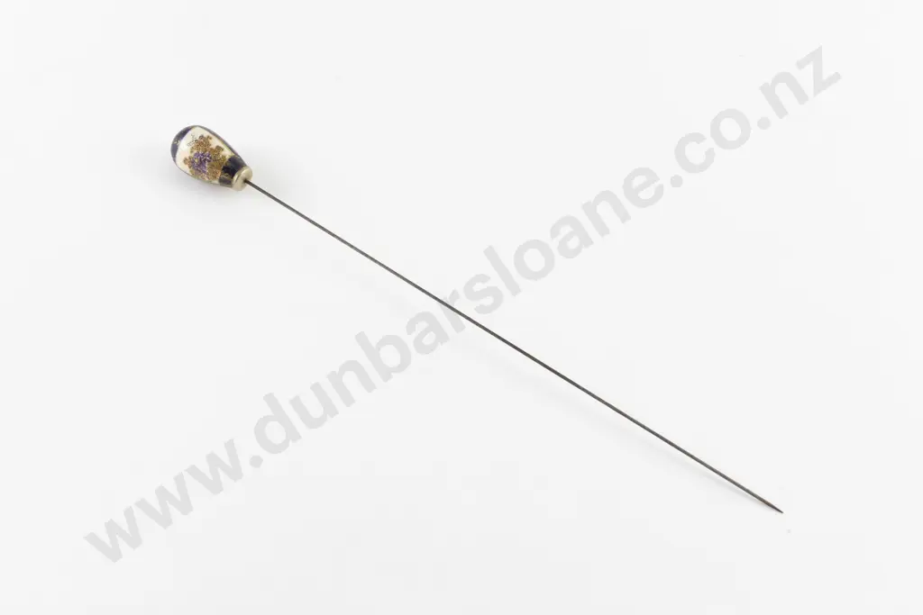 Early C20th Satsuma Finial Hat Pin Image 1++