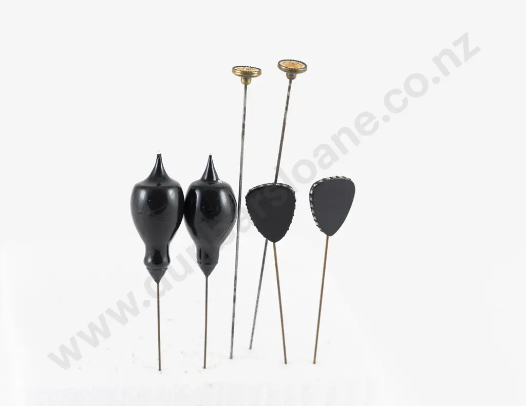 Edwardian Three Pairs Hat Pins Image 1++
