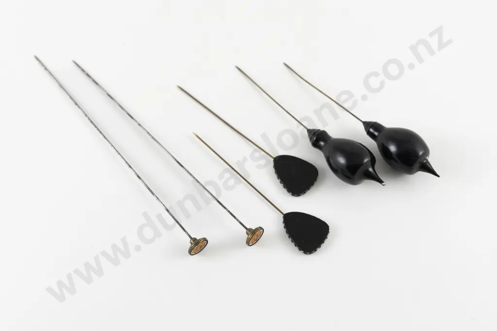 Edwardian Three Pairs Hat Pins Image 1++