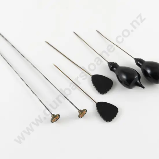 Edwardian Three Pairs Hat Pins