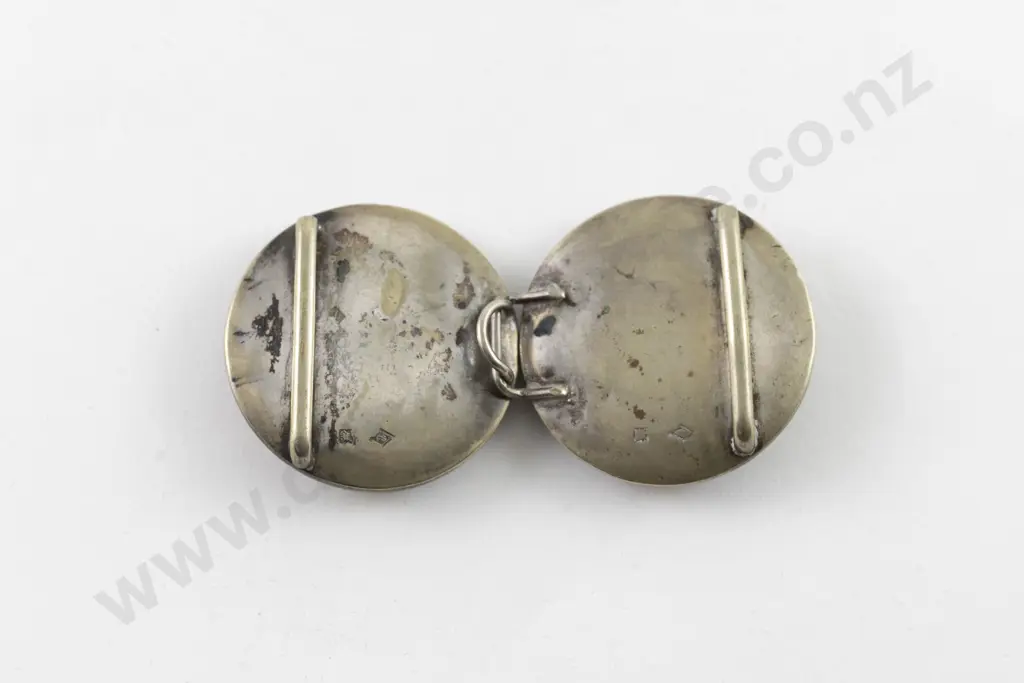 Late C19th Japanese Satsuma 2pce Belt Buckle Image 1++