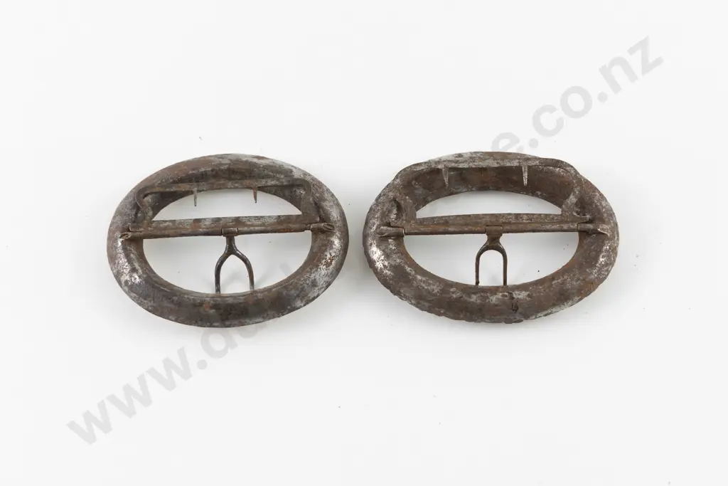 Two Late C18th Diamond Paste Shoe Buckles Image 1++