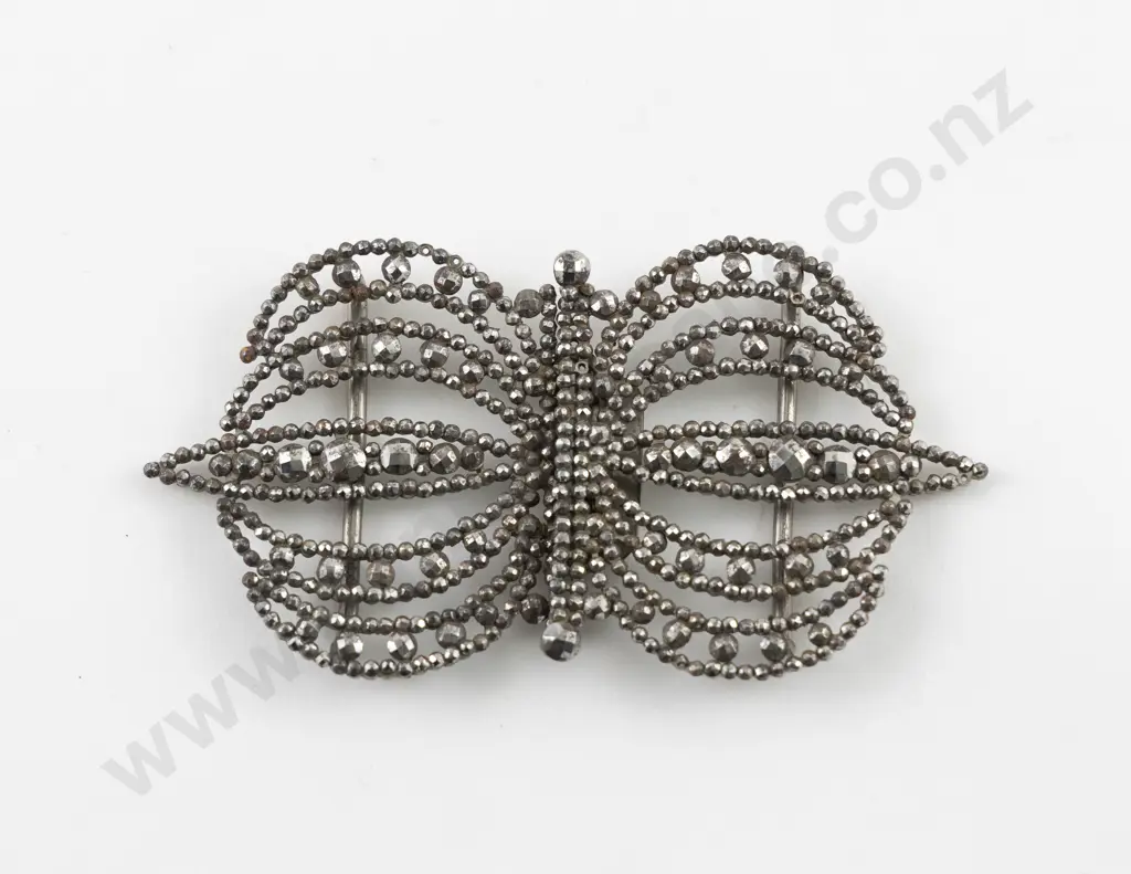 Victorian Cut Steel 2pce Buckle Image 1++