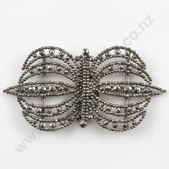 Victorian Cut Steel 2pce Buckle