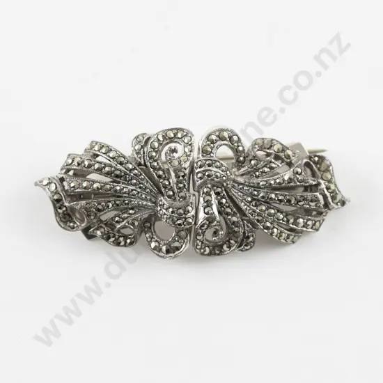 Art Deco Marcasite 2pce Dress Clip
