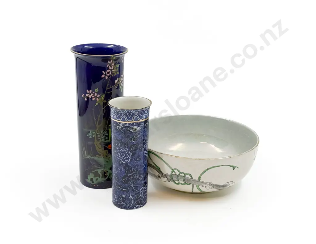 Shelley Two Vases and Fruit Bowl Image 1++