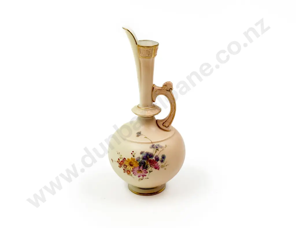 Antique Royal Worcester Hand Painted Ewer Image 1++