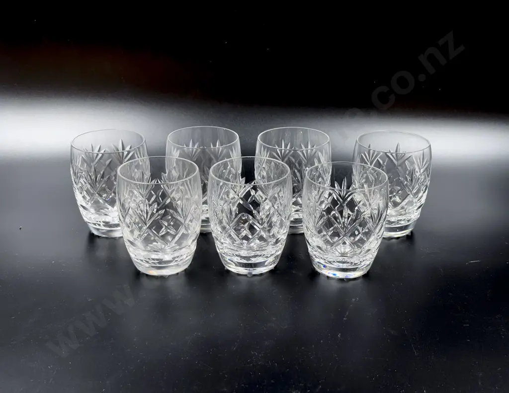 Royal Doulton Crystal Seven Tumblers Image 1++