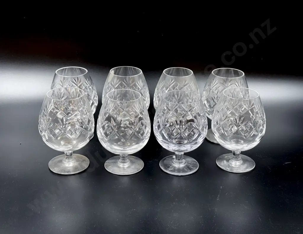 Royal Doulton Crystal Eight Brandy Balloons Image 1++
