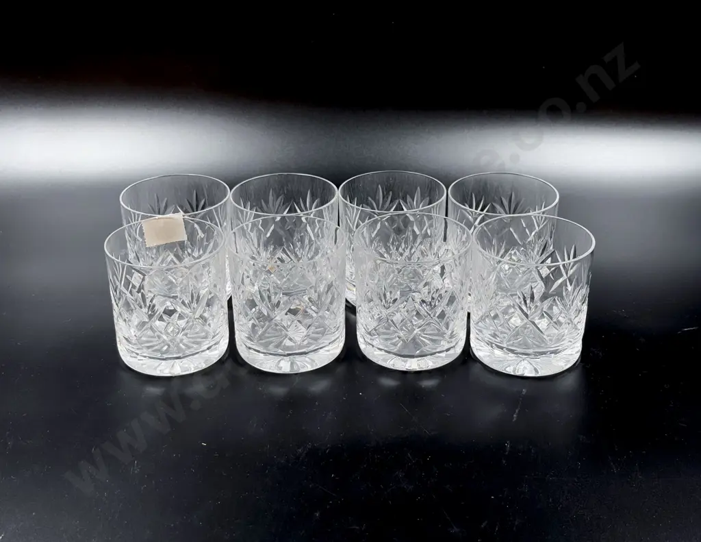 Royal Doulton Crystal Eight Tumblers Image 1++