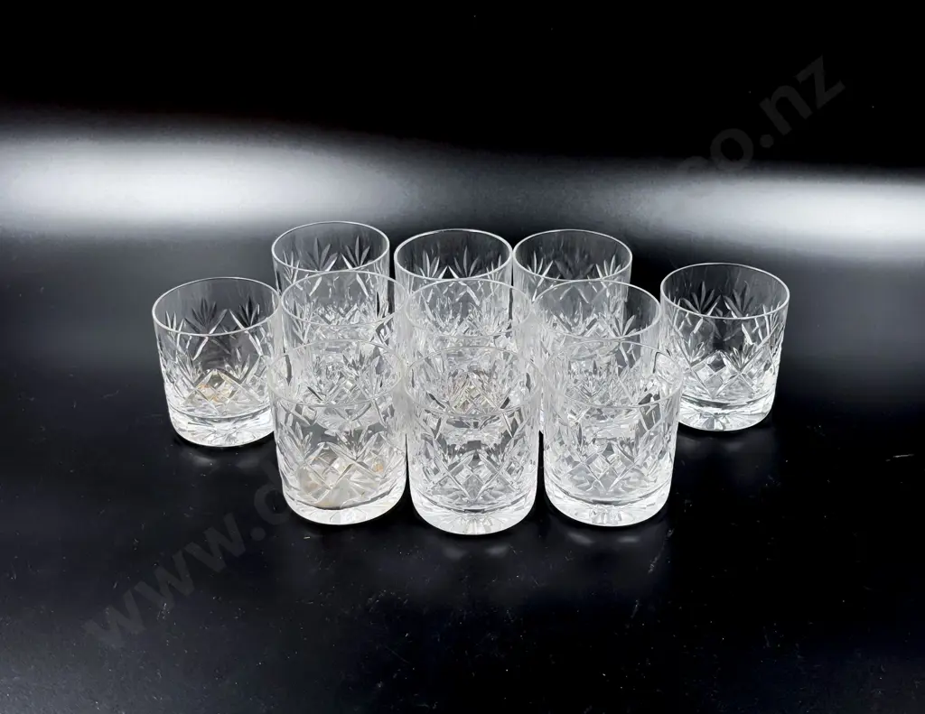 Royal Doulton Crystal 11 Small Tumblers Image 1++