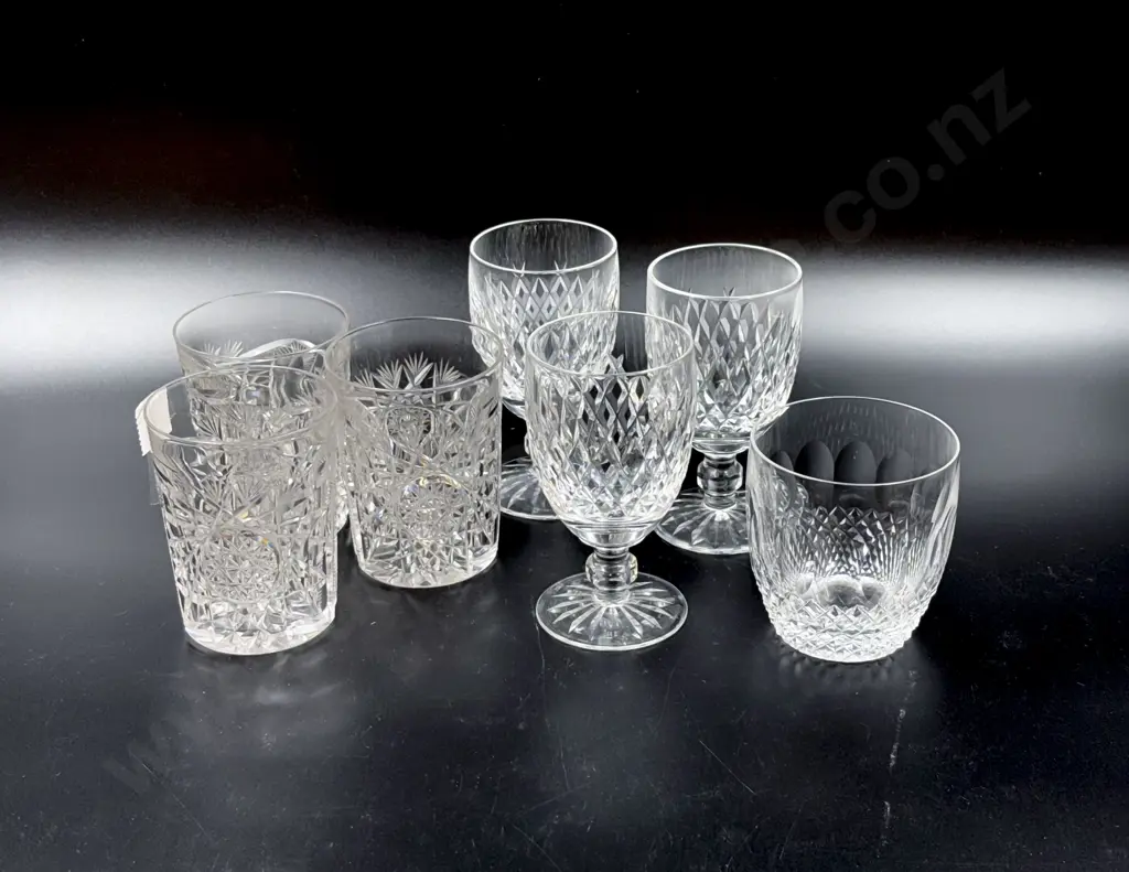 Crystal - Seven Assorted Glasses Image 1++