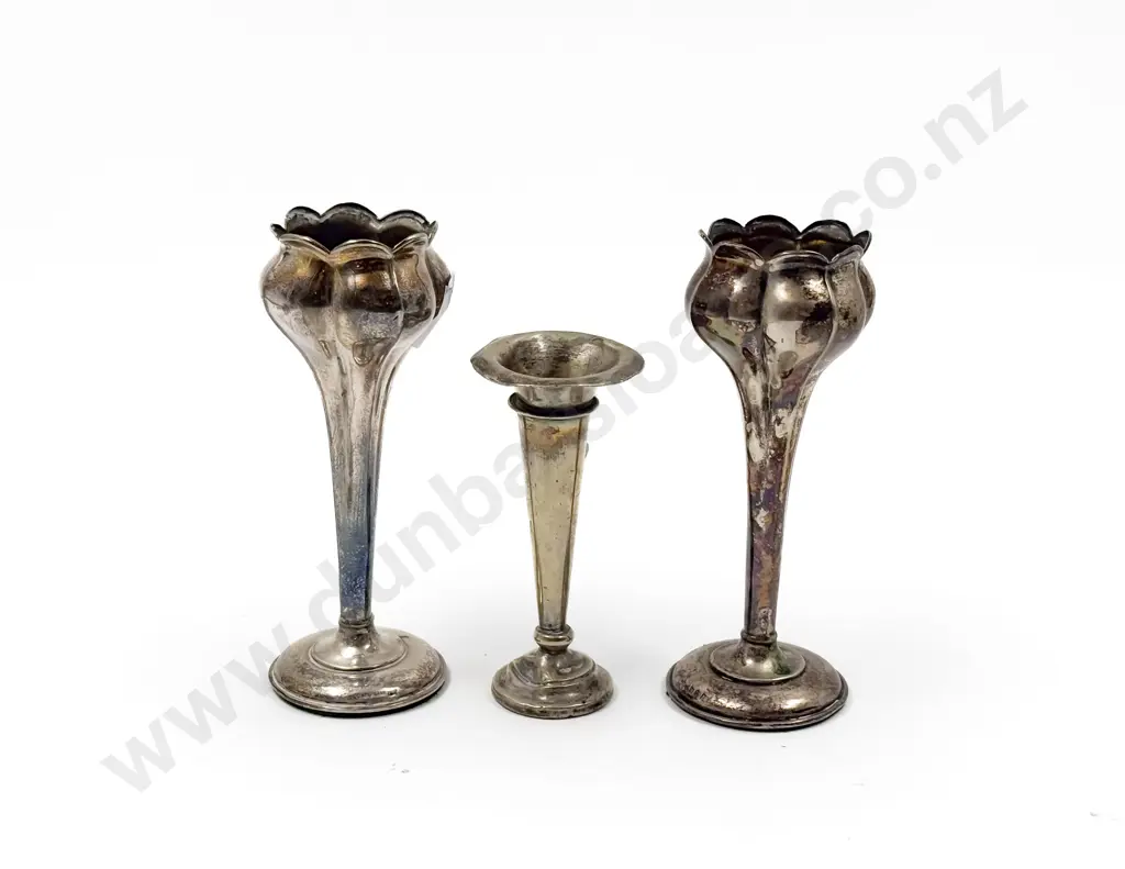 Two S/S Tulip Vases (Weighted) and S/P Vase Image 1++