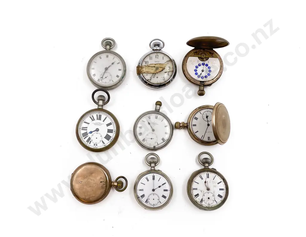 Various Pocket Watches Suitable for Parts and/or Repair Image 1++