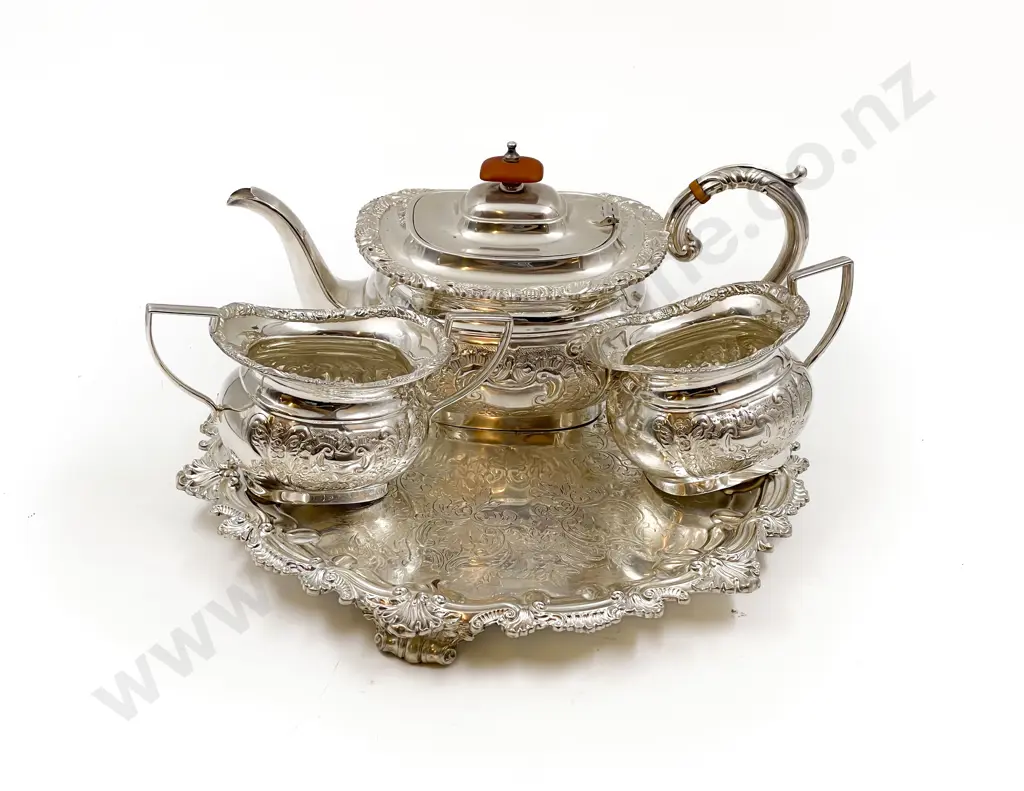 S/P Tea Set and Tray Image 1++