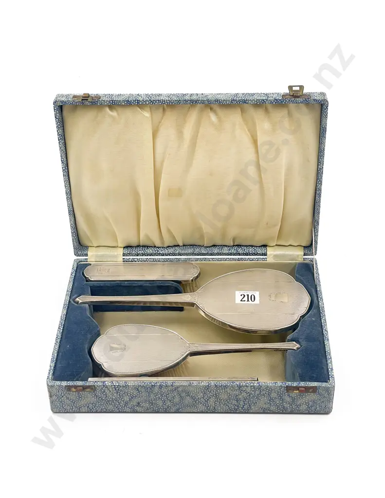 Boxed Four Piece S/S Mounted Dressing Table set Image 1++