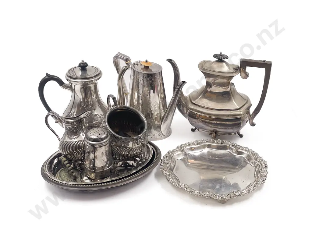 S/P Tea and Coffee Ware With Entree Dish and Tray Image 1++