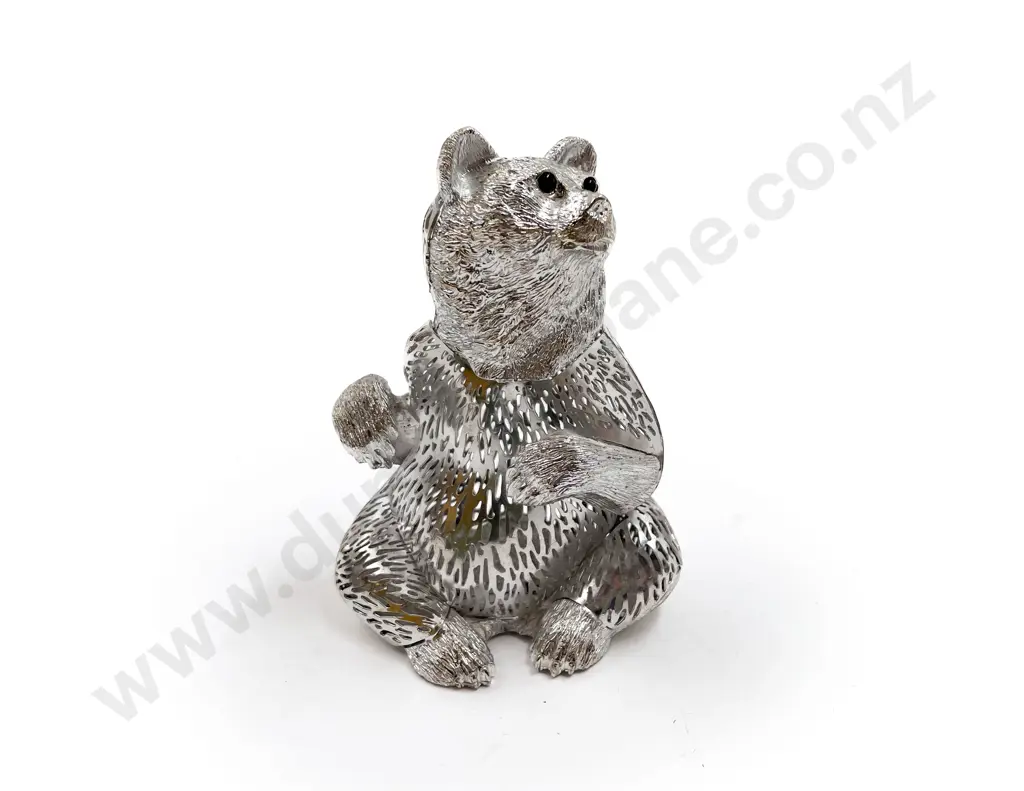 French Christofle S/P Bear Ornament Image 1++