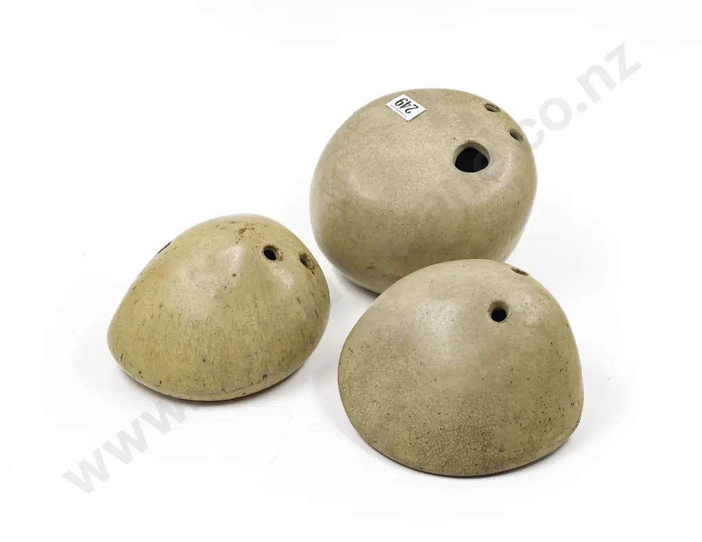 NZ Pottery Three Rock Forms Image 1++