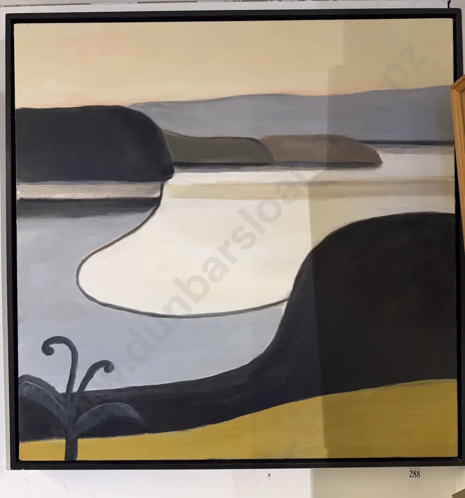 Elaine Anderson - "Looking to Western Bay Taupo" - Oil on Canvas Image 1++