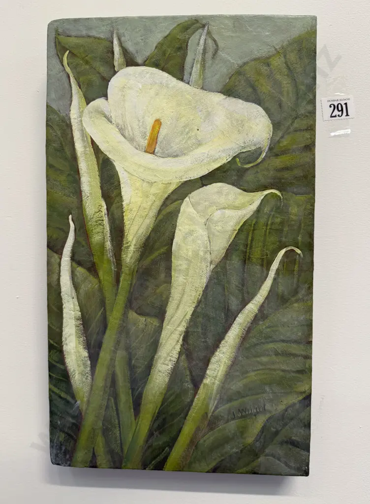 Judy Wright - "Lily Season" - Mixed Media Image 1++